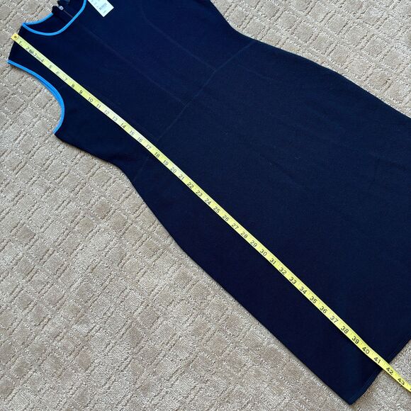 Brooks Brothers Navy Blue Dress with Light Blue Trim - Picture 6 of 8